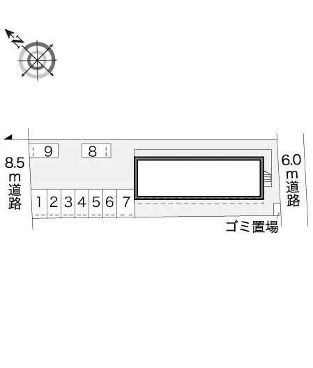 館林市新宿１丁目 月極駐車場